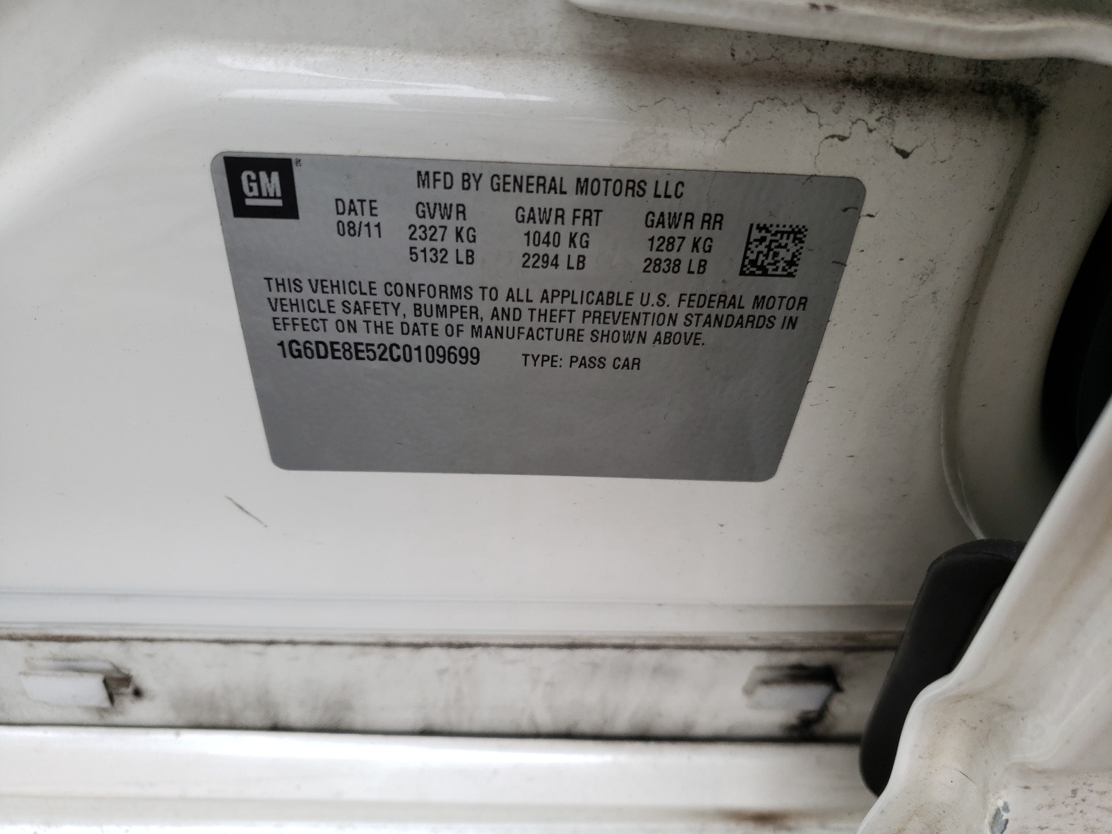 1G6DE8E52C0109699 2012 Cadillac Cts Luxury Collection