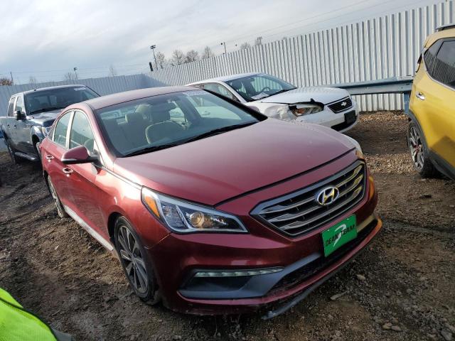  HYUNDAI SONATA 2015 Красный