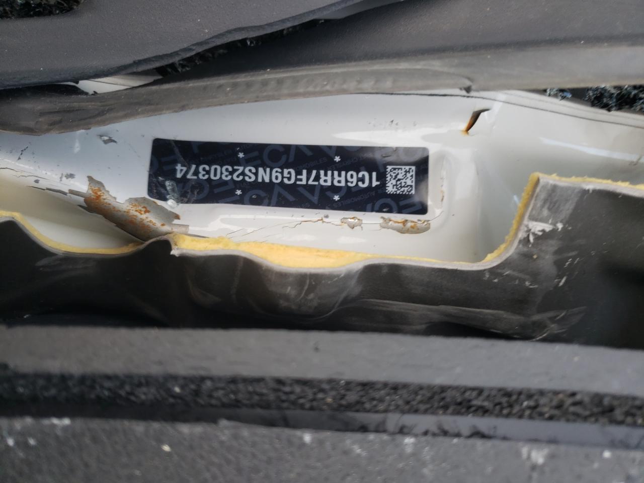 2022 Ram 1500 Classic Tradesman VIN: 1C6RR7FG9NS230374 Lot: 37627874