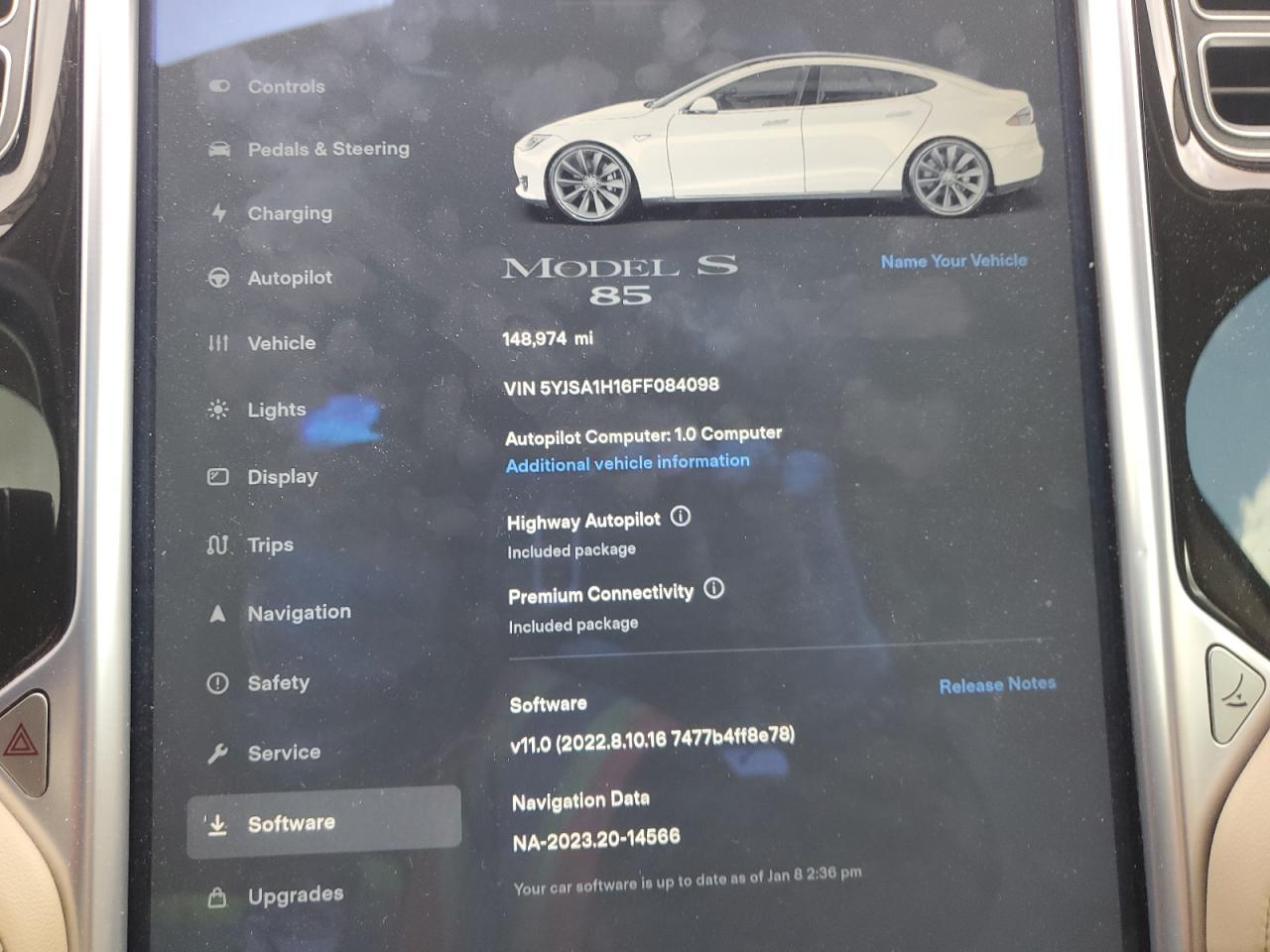 5YJSA1H16FF084098 2015 Tesla Model S 85