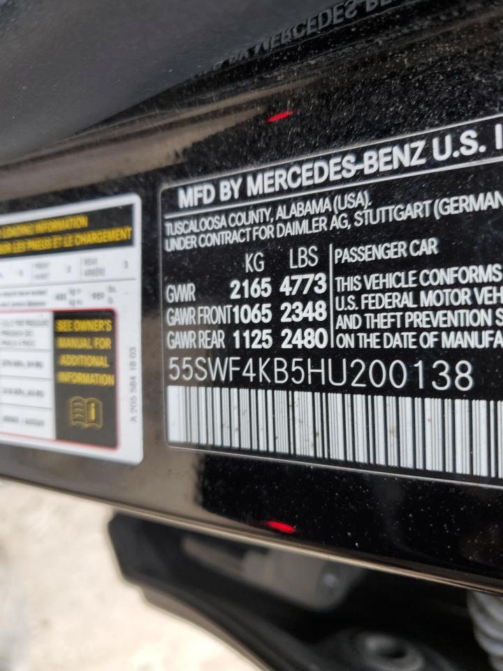 55SWF4KB5HU200138 2017 Mercedes-Benz C 300 4Matic