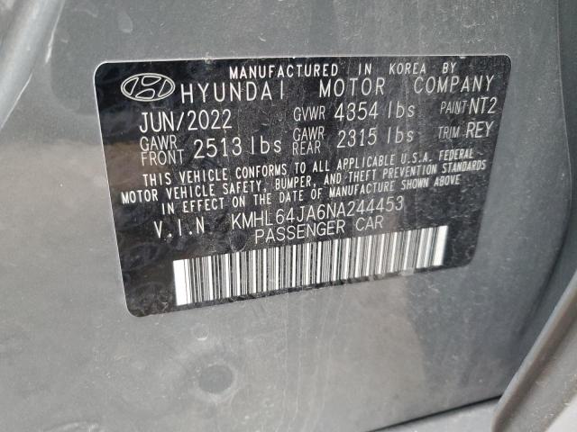 2022 HYUNDAI SONATA SEL KMHL64JA6NA244453  38646534