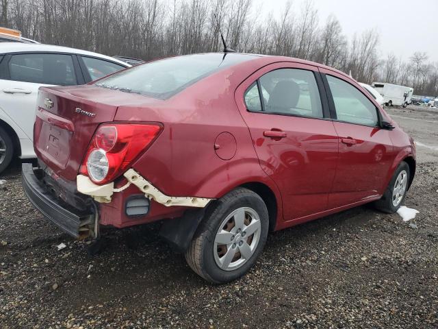 Седани CHEVROLET SONIC 2014 Червоний