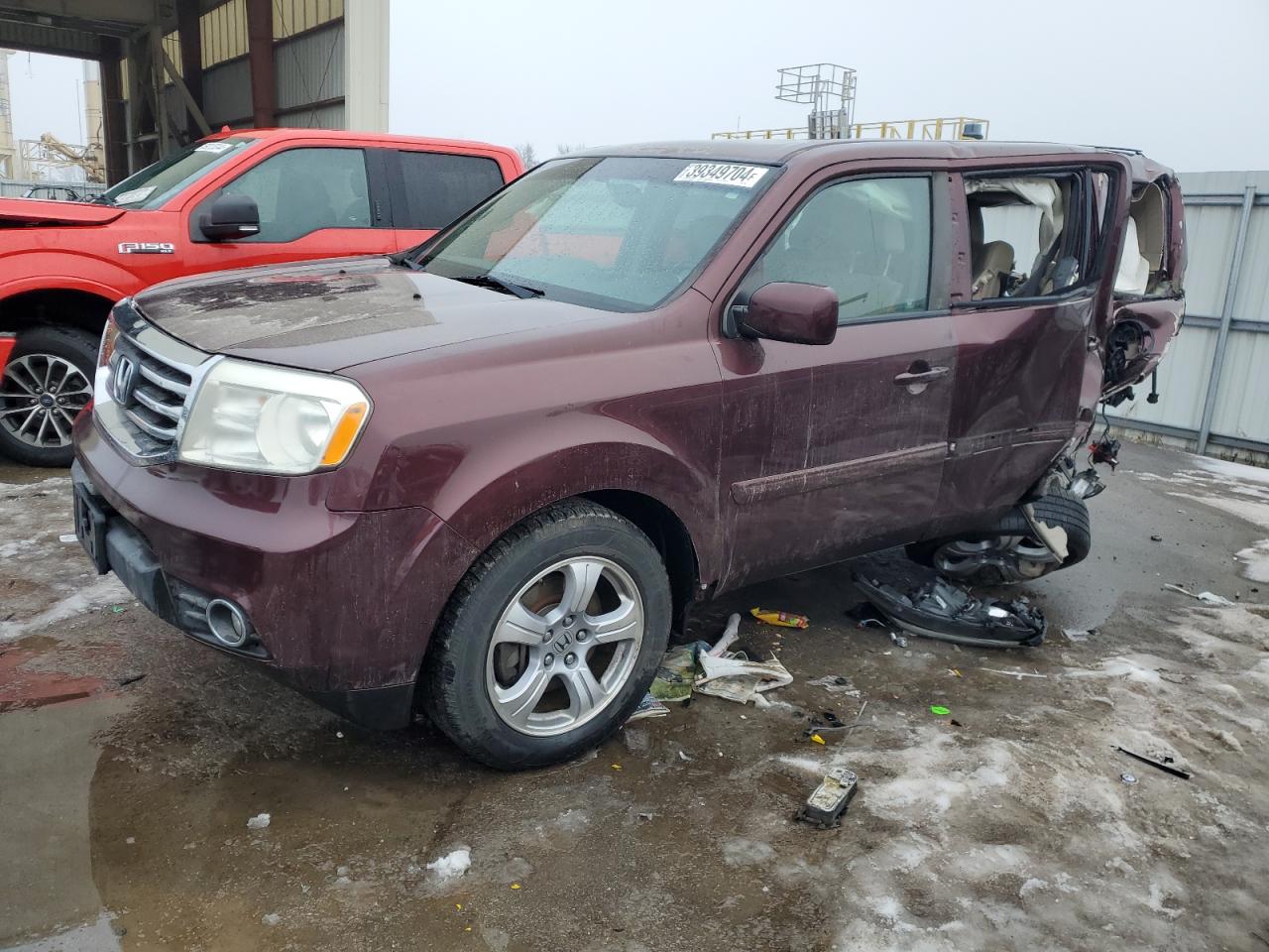 2012 Honda Pilot Exl VIN: 5FNYF4H52CB076995 Lot: 39349704