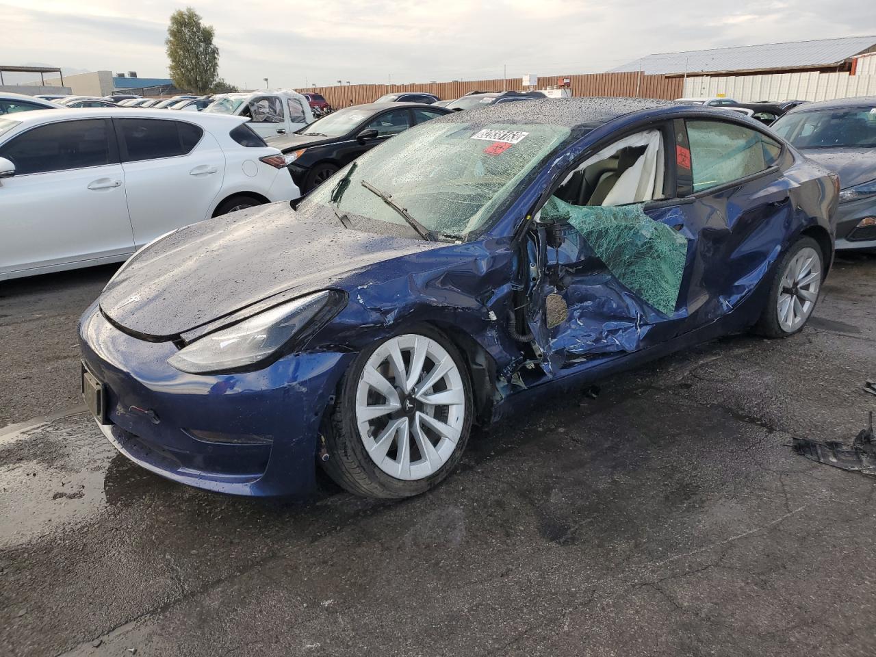 2022 Tesla Model 3 VIN: 5YJ3E1EBXNF186119 Lot: 82838163