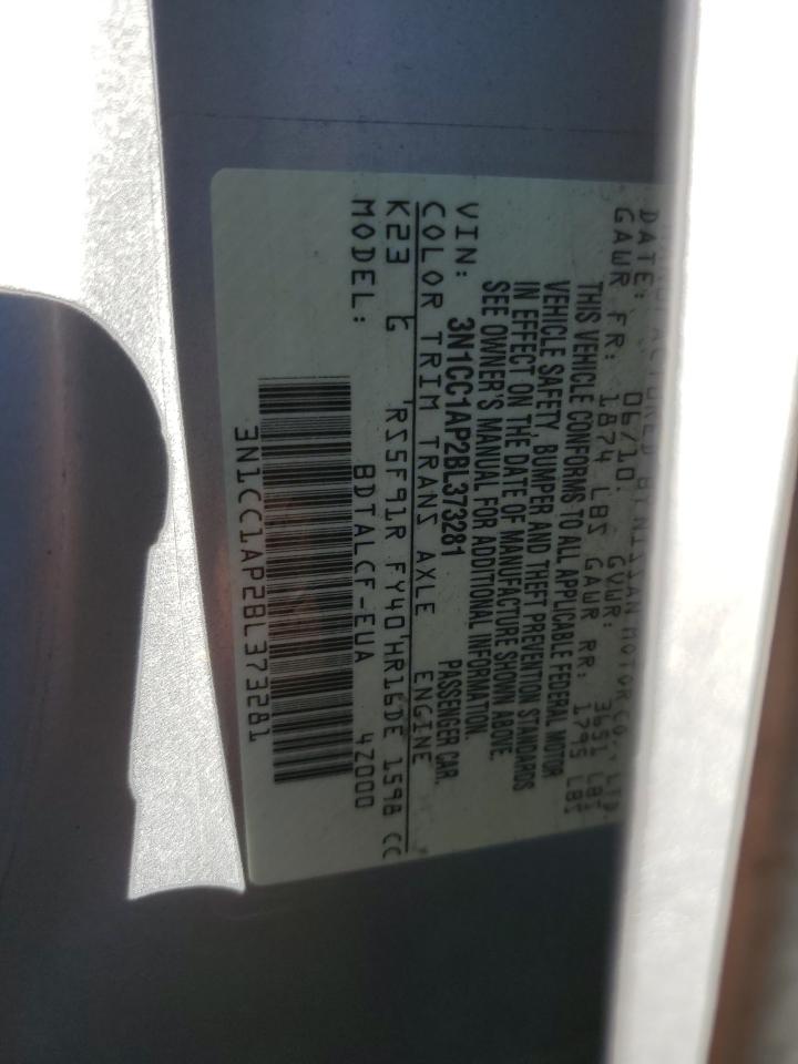 2011 Nissan Versa S VIN: 3N1CC1AP2BL373281 Lot: 36924034