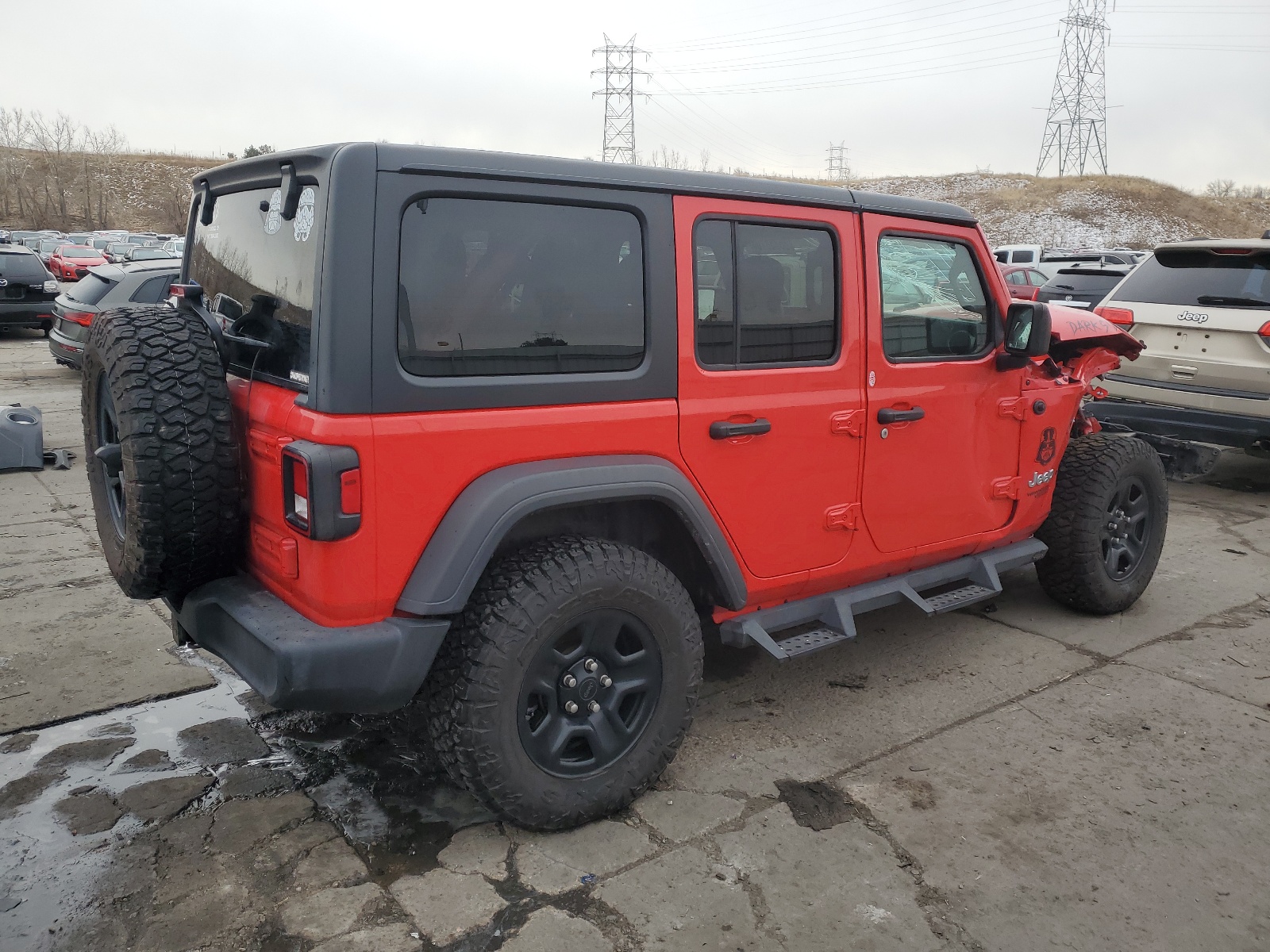 2018 Jeep Wrangler Unlimited Sport vin: 1C4HJXDN2JW240843