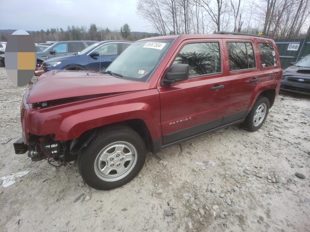 2016 Jeep Patriot Sport VIN: 1C4NJPBA5GD589468 Lot: 36987504