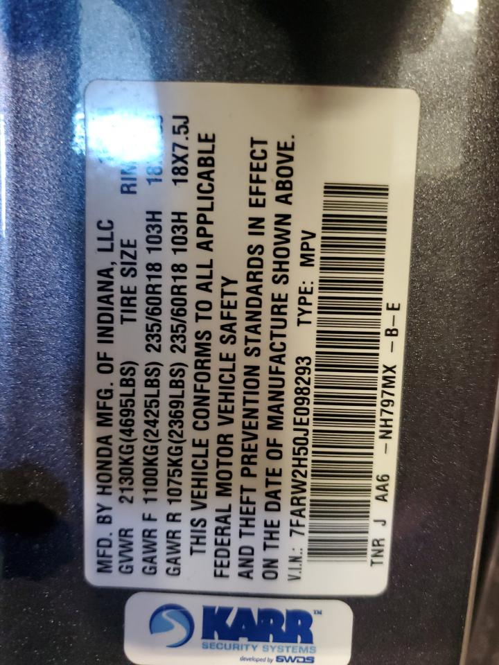 7FARW2H50JE098293 HONDA CRV 2018