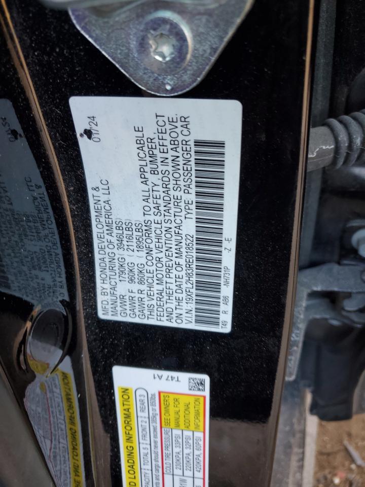 19XFL2H83RE018522 HONDA CIVIC 2024
