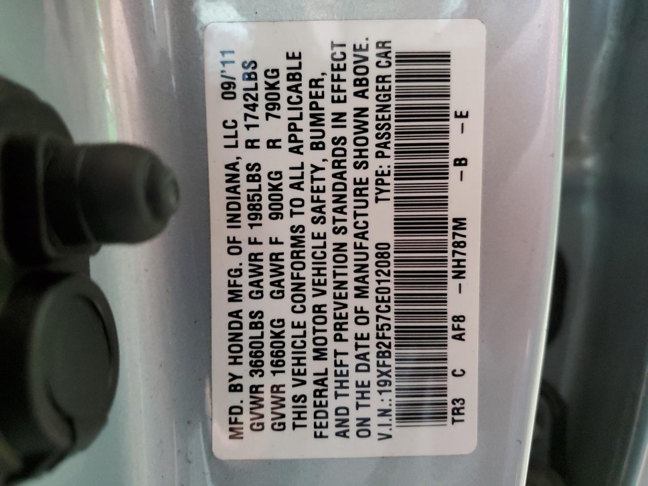 2012 Honda Civic - Image 12