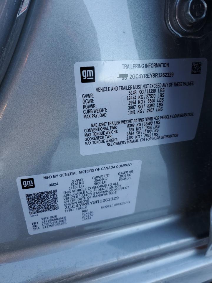 2GC4YREY8R1262329 CHEVROLET ALL Models 2024