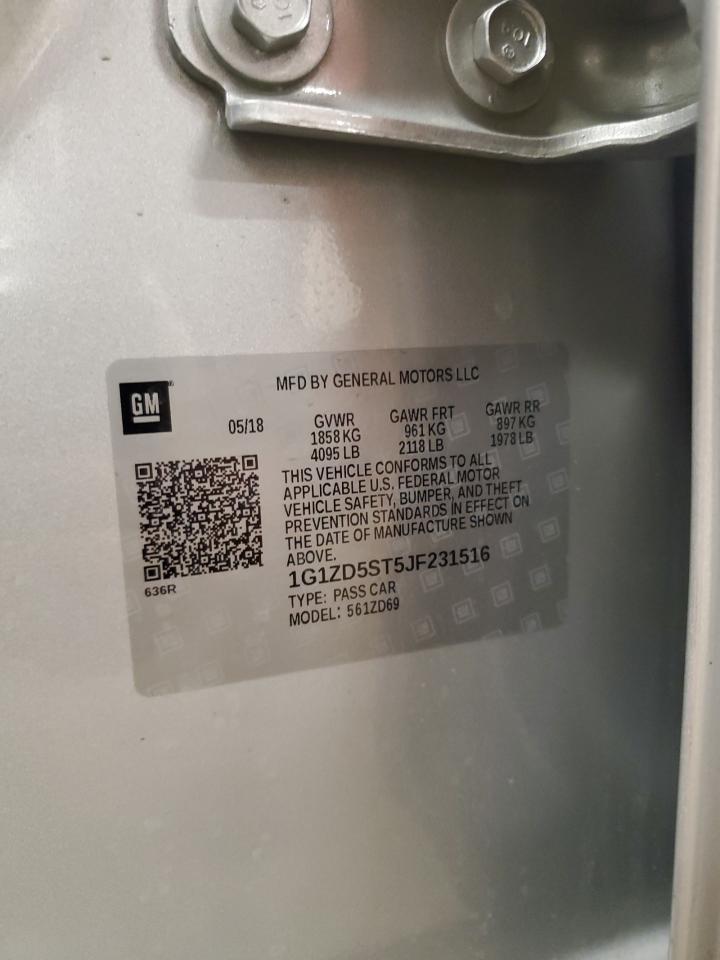 1G1ZD5ST5JF231516 CHEVROLET MALIBU 2018