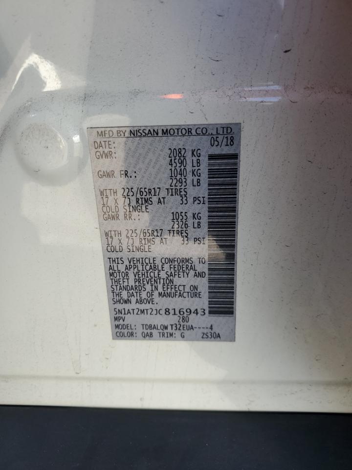 5N1AT2MT2JC816943 NISSAN ROGUE 2018