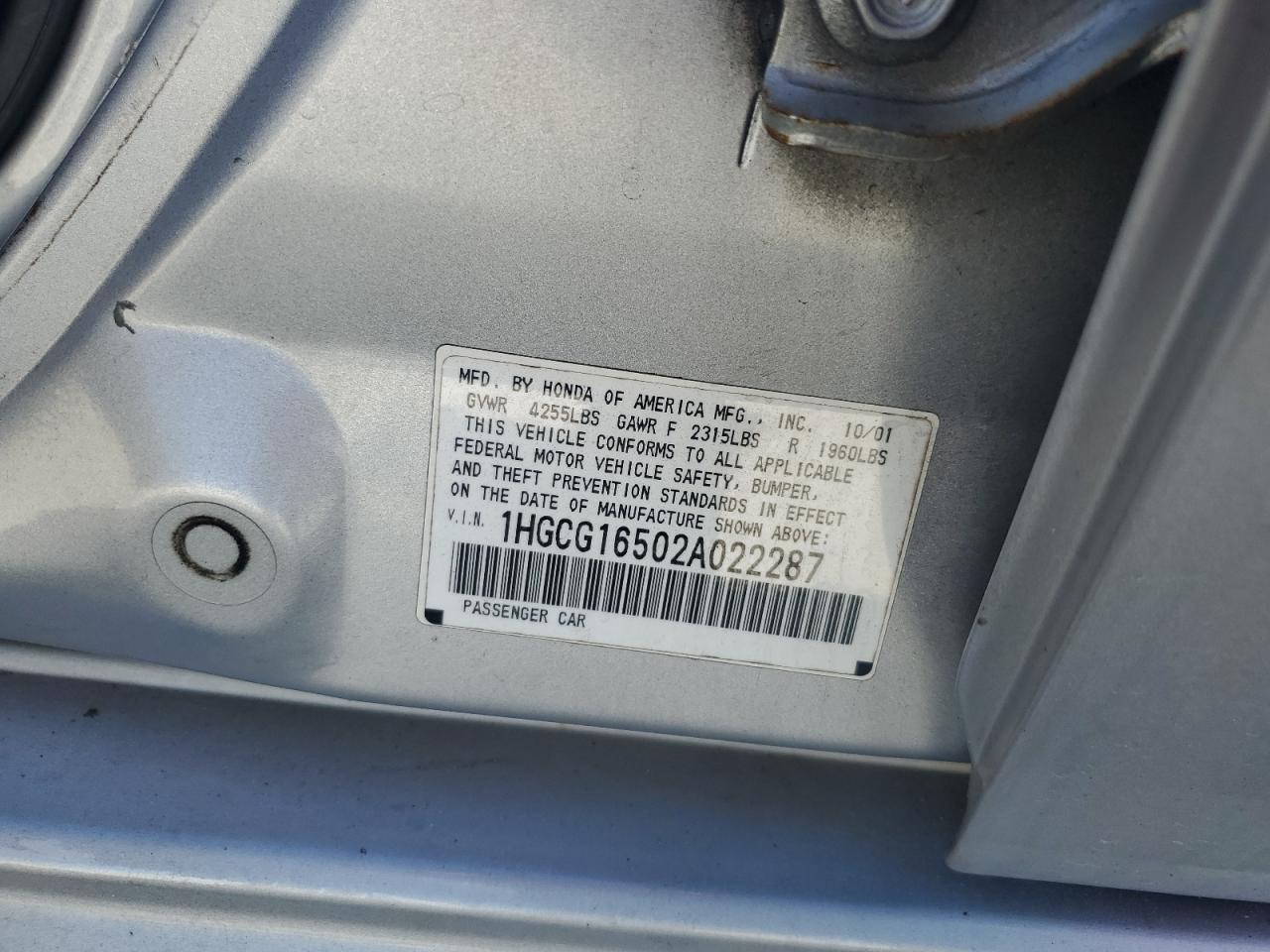 2002 Honda Accord - Image 12