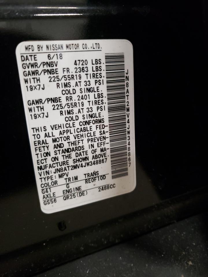 JN8AT2MV4JW348867 NISSAN ROGUE 2018