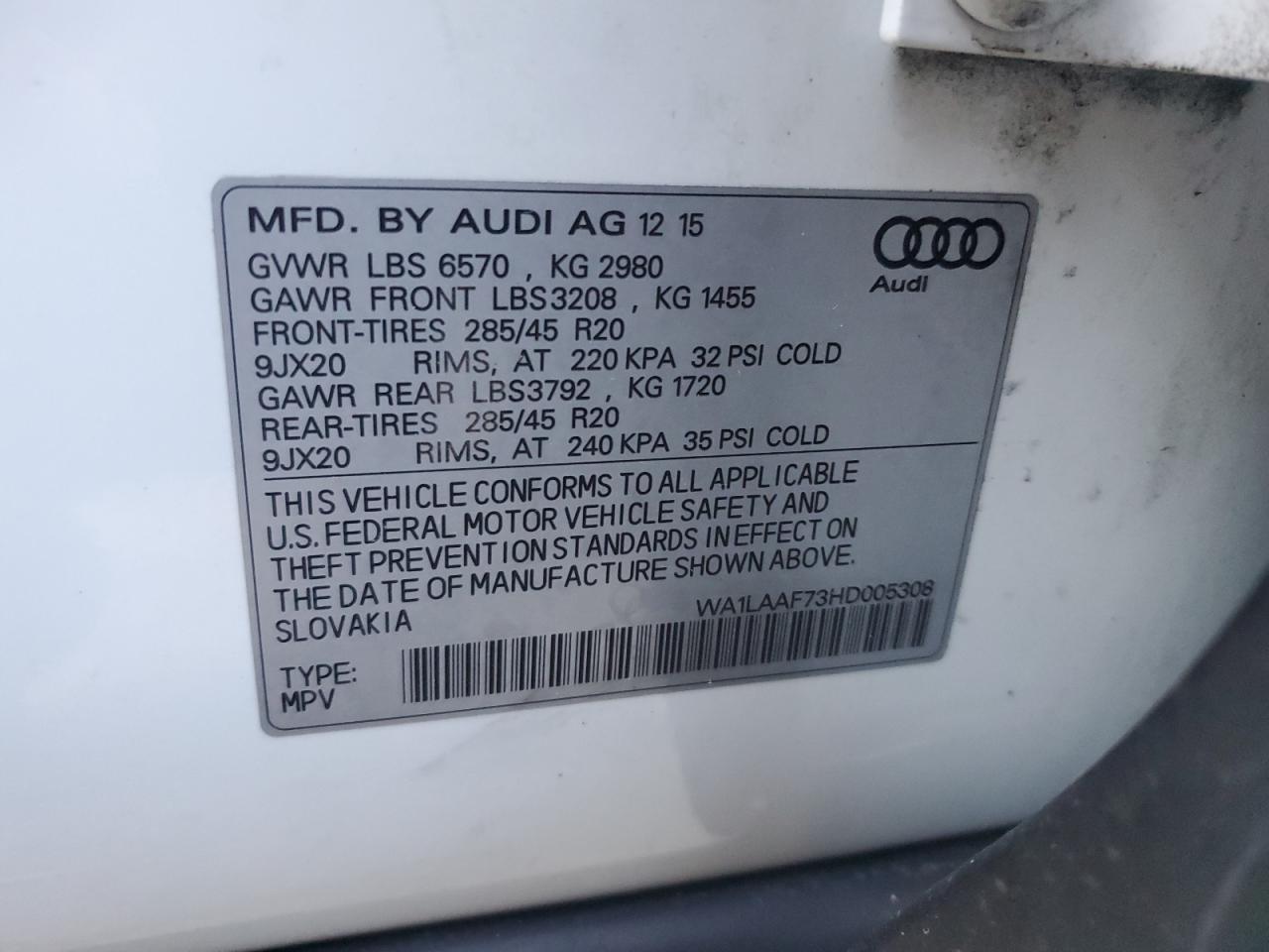 2017 Audi Q7 - Image 12