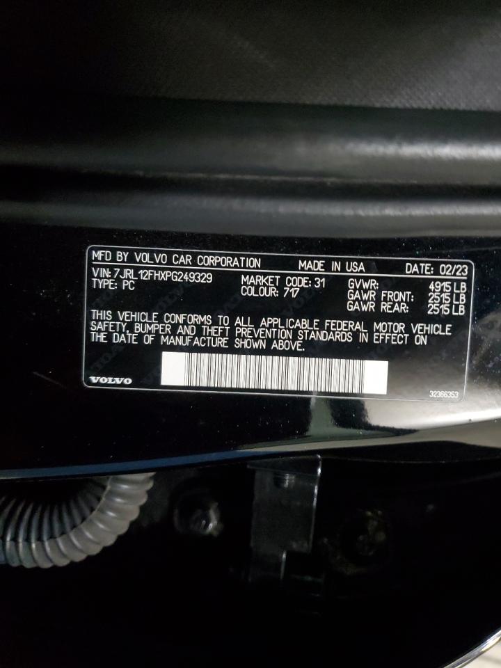 7JRL12FHXPG249329 VOLVO S60 PLUS 2023