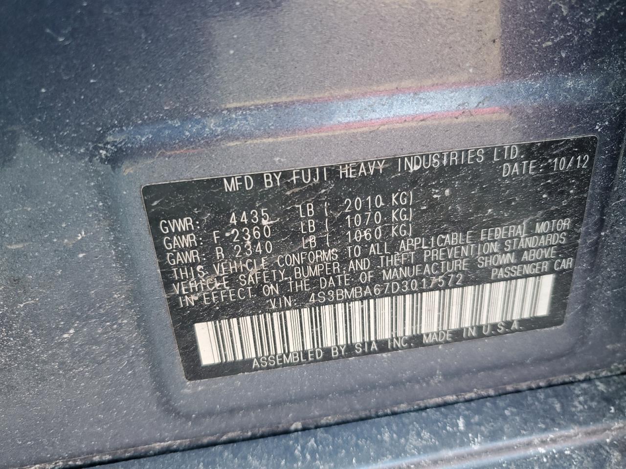 2013 Subaru Legacy - Image 12