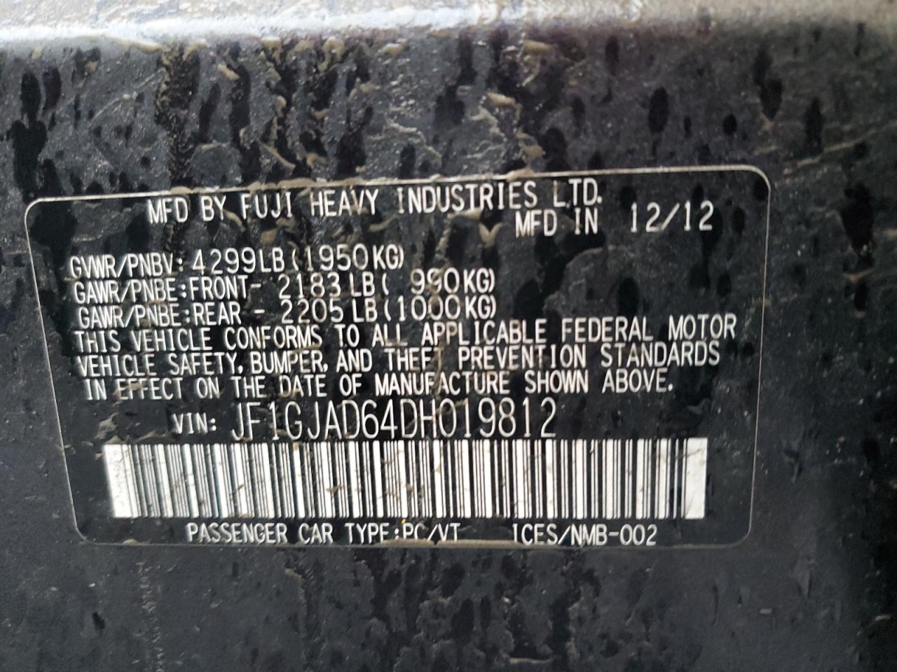 2013 Subaru Impreza - Image 12
