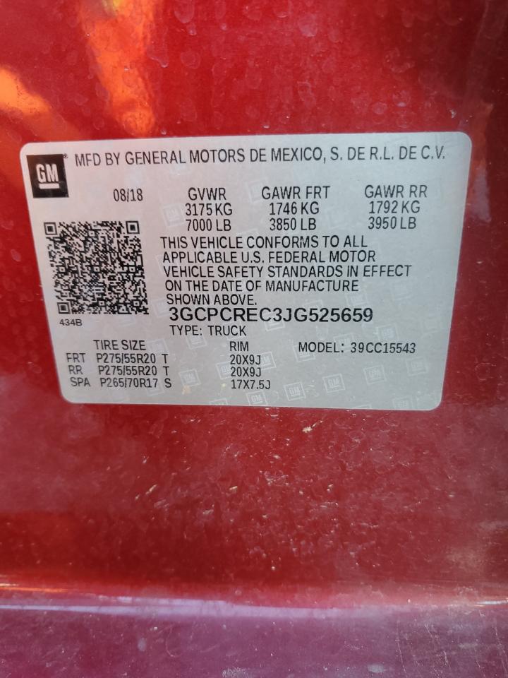3GCPCREC3JG525659 CHEVROLET ALL Models 2018
