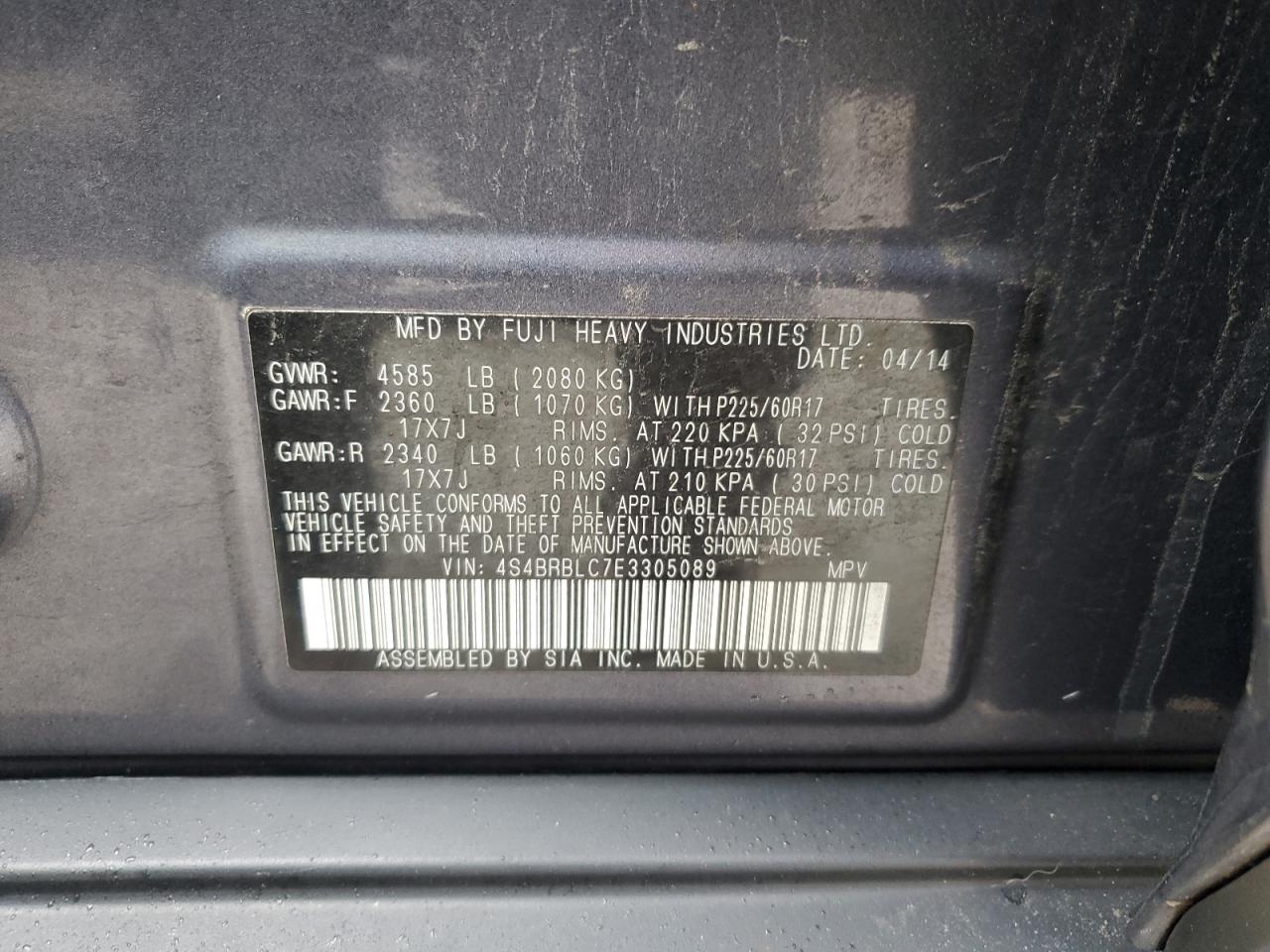 2014 Subaru Outback - Image 12