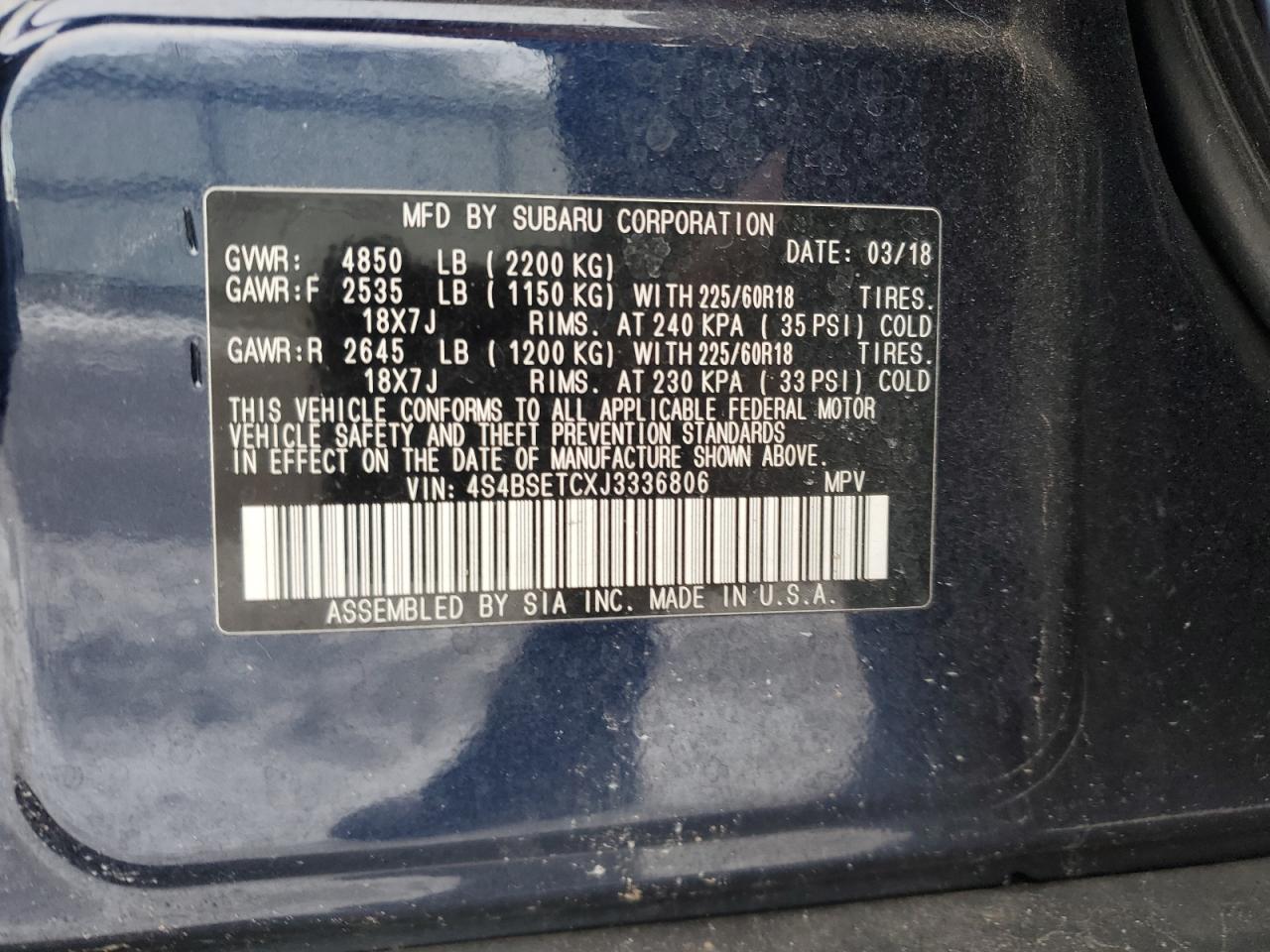 2018 Subaru Outback - Image 12