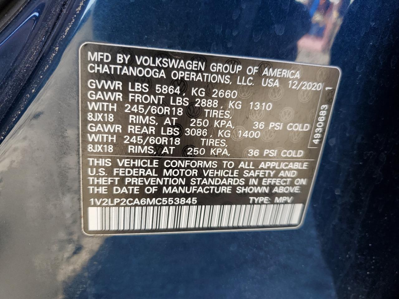 2021 Volkswagen Atlas - Image 13
