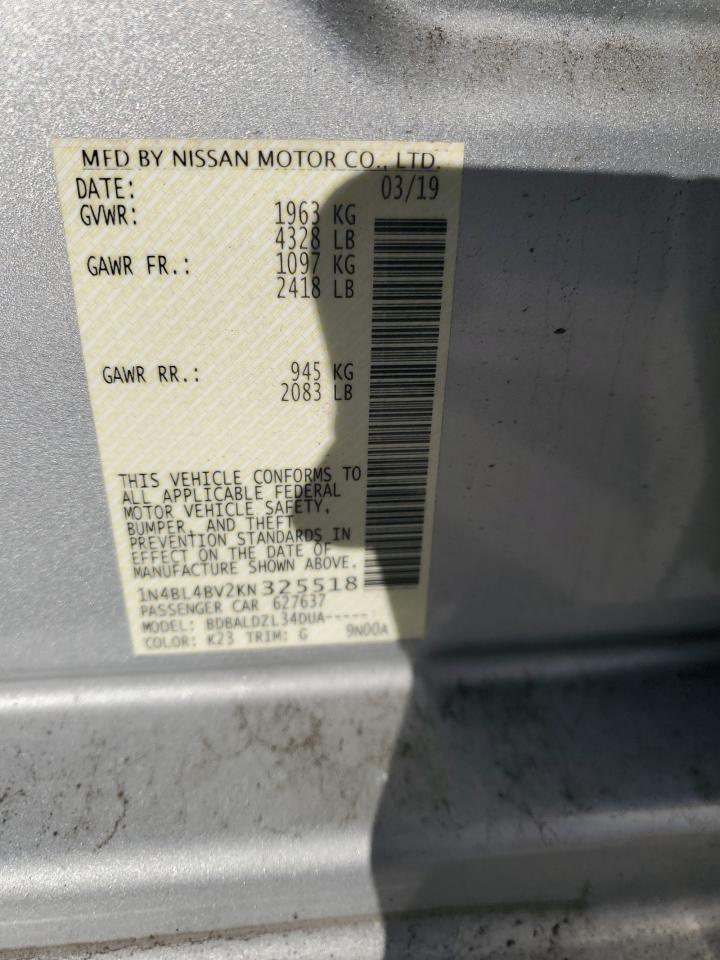 1N4BL4BV2KN325518 NISSAN ALTIMA 2019