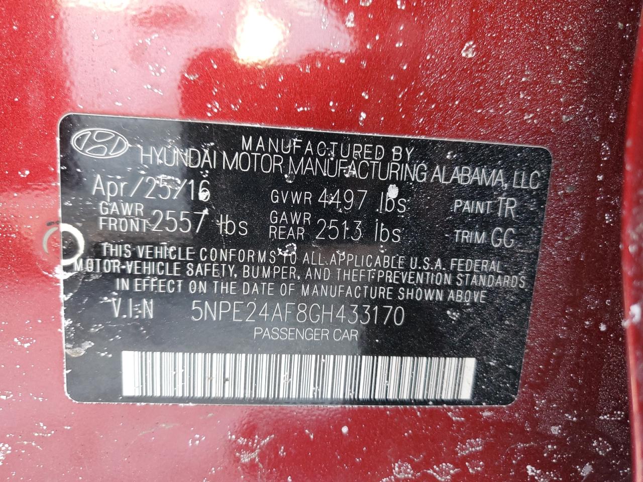 2016 Hyundai Sonata - Image 12