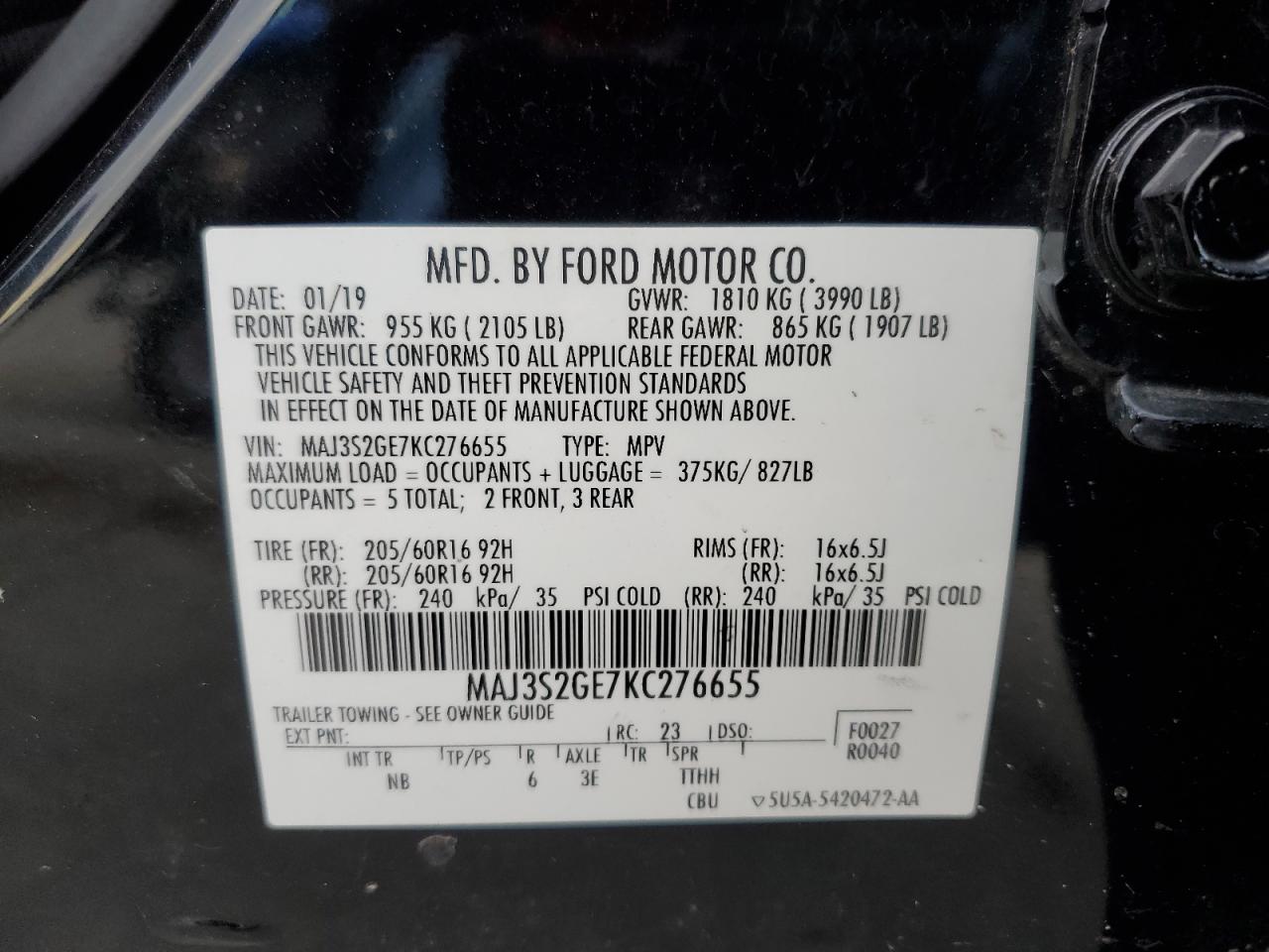 2019 Ford EcoSport - Image 14