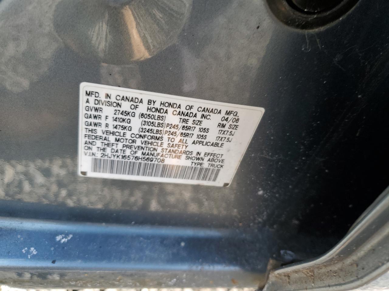 2006 Honda Ridgeline - Image 12