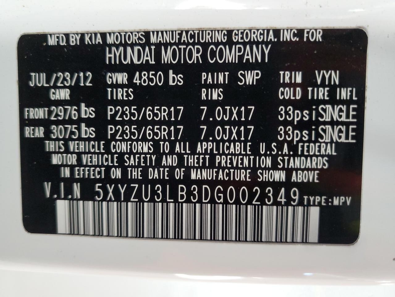 2013 Hyundai Santa Fe - Image 13