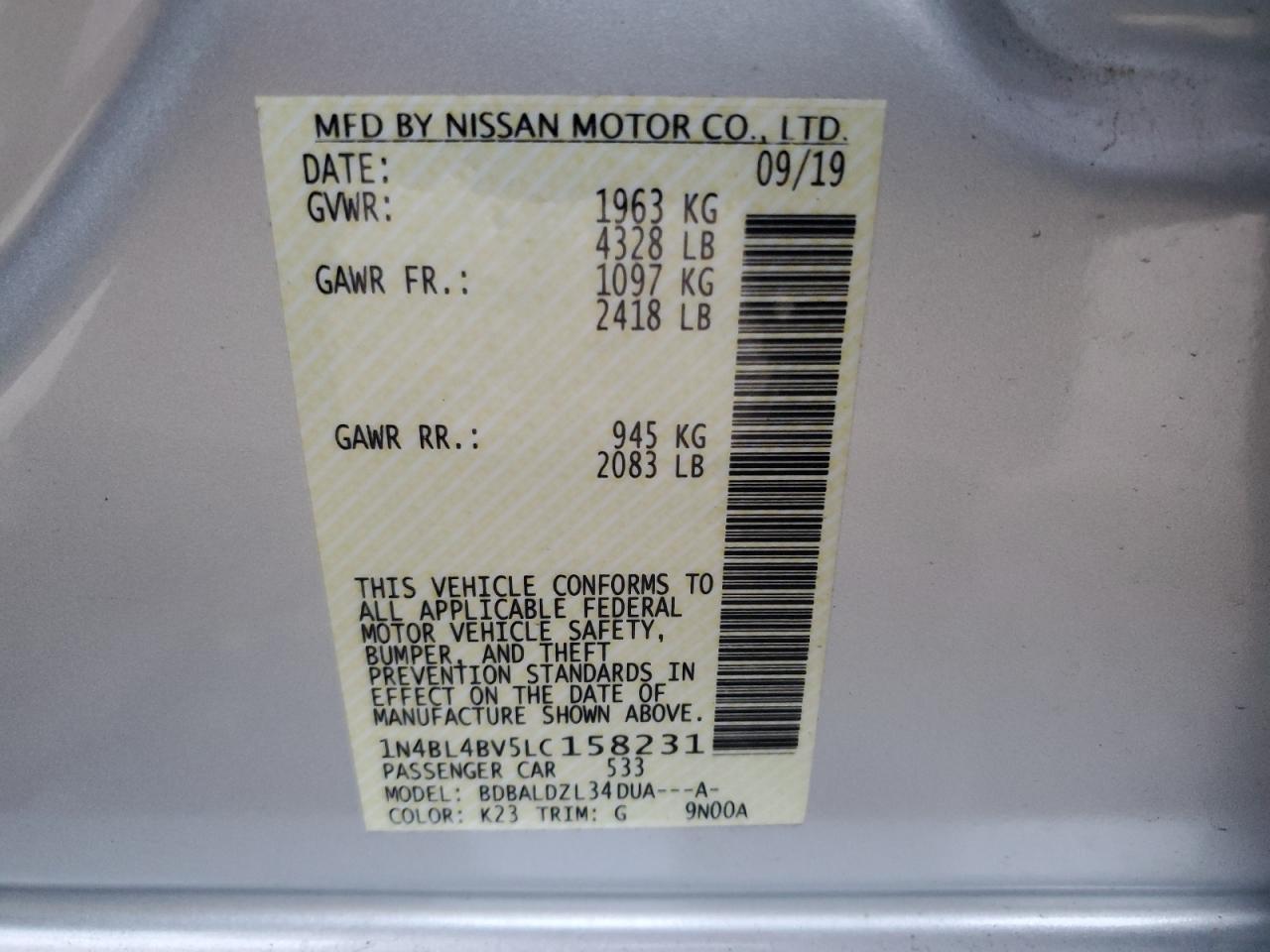 2020 Nissan Altima - Image 12