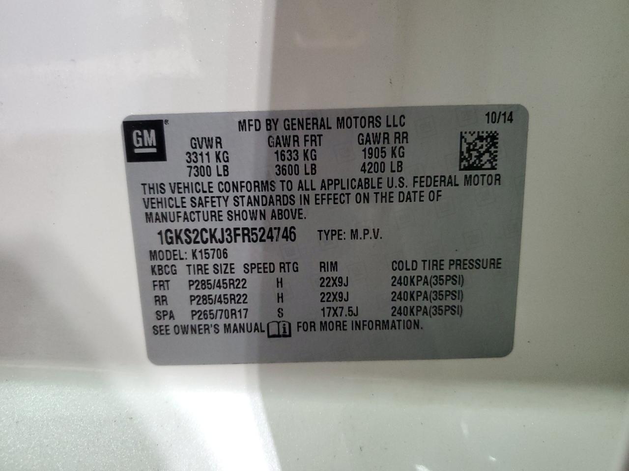 2015 GMC Yukon - Image 13