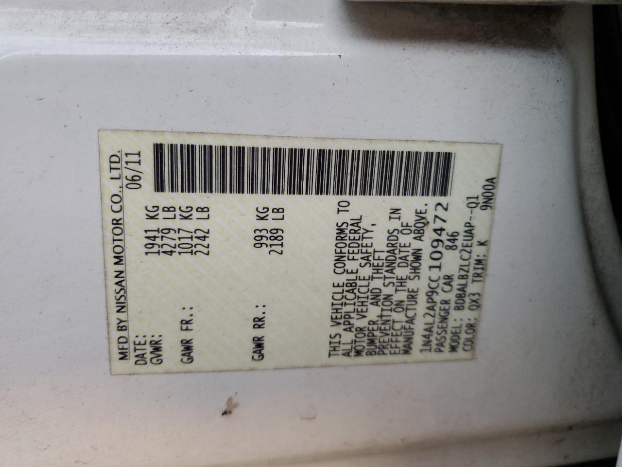 2012 Nissan Altima - Image 12