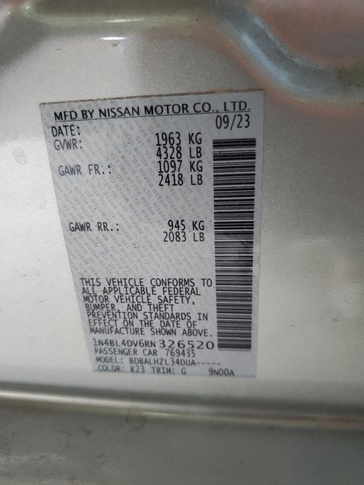 1N4BL4DV6RN326520 NISSAN ALTIMA 2024