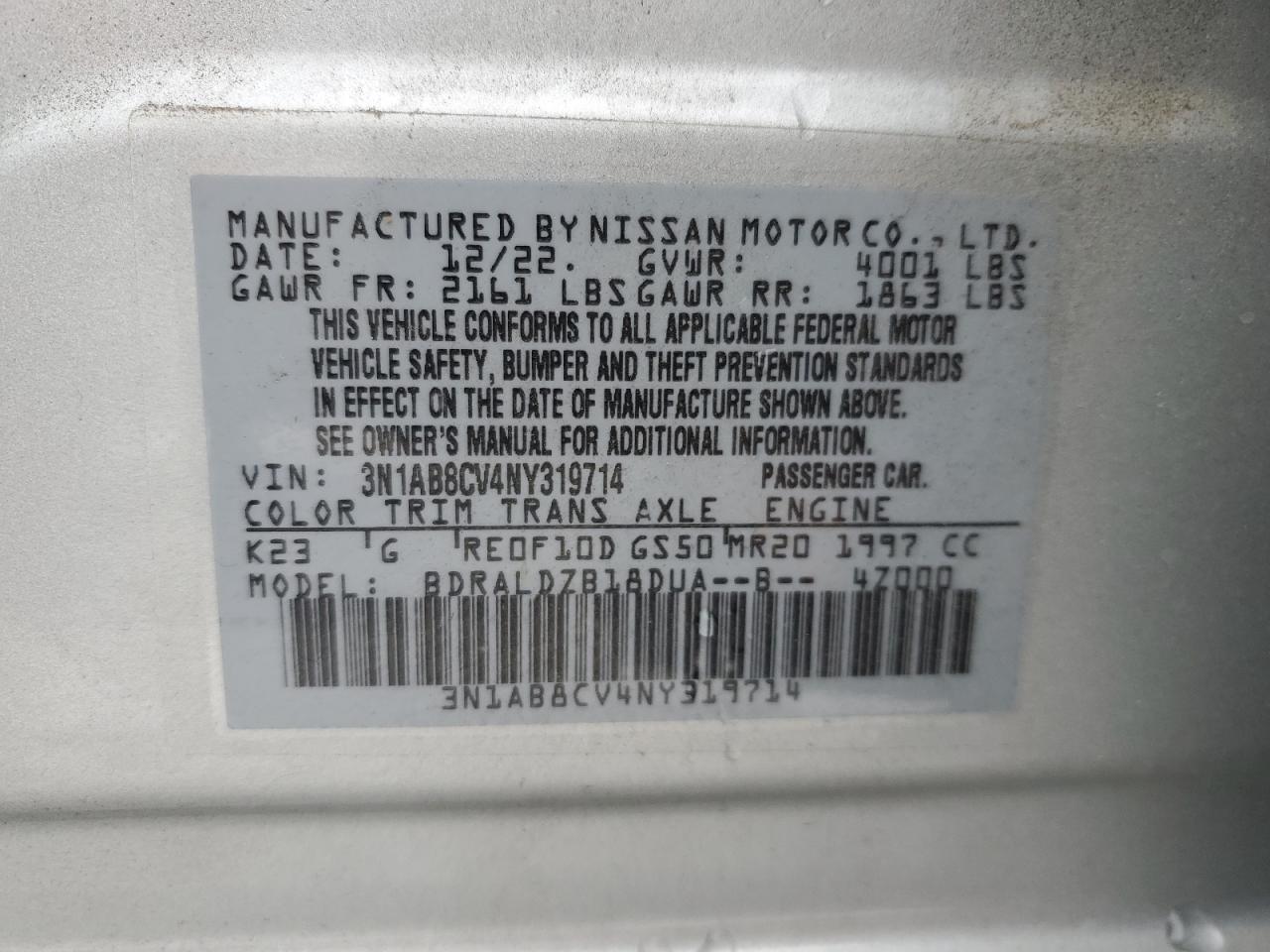 2022 Nissan Sentra - Image 12