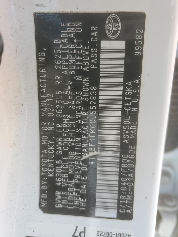 2012 Toyota Camry - Image 12