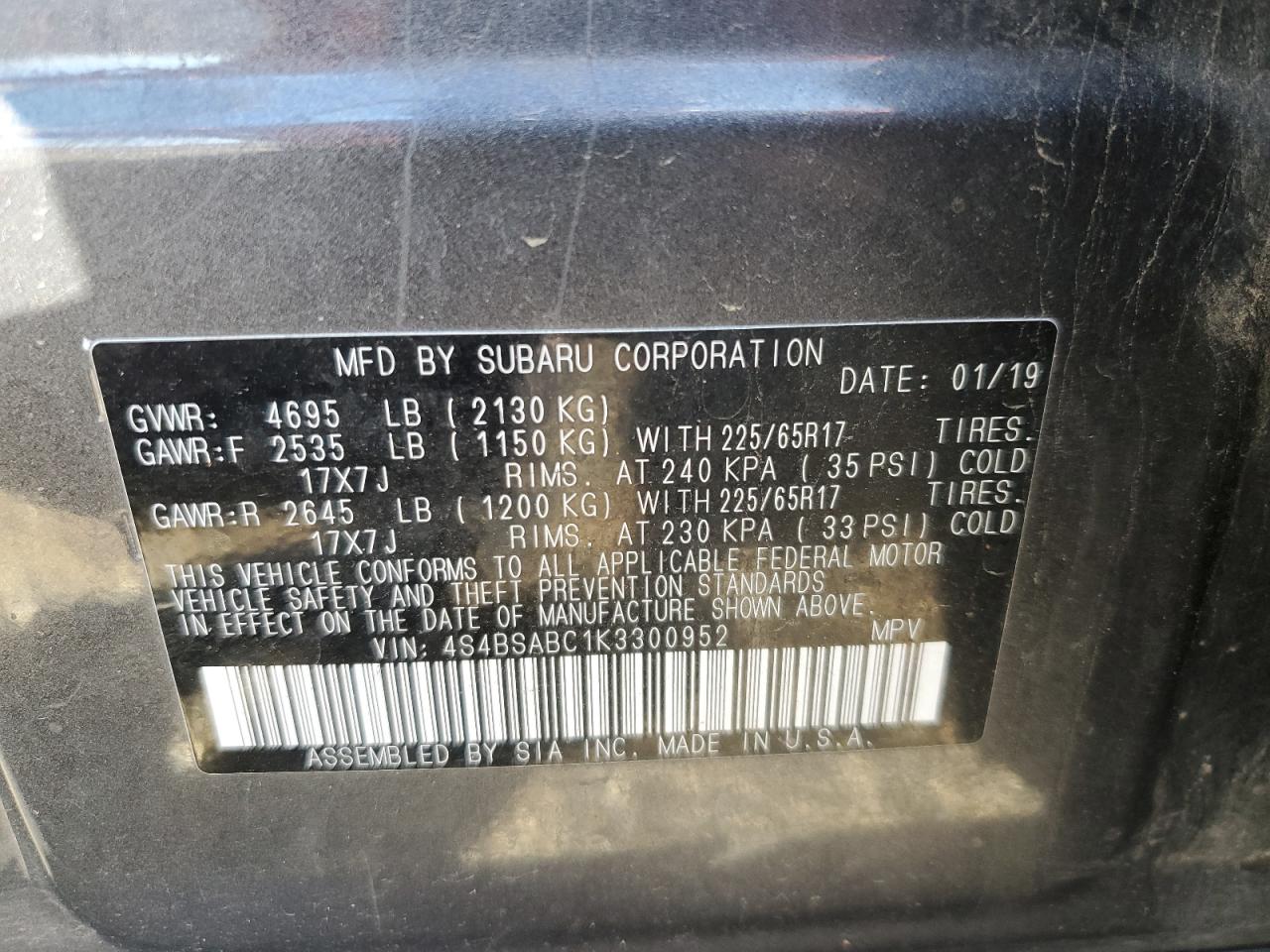 2019 Subaru Outback - Image 16