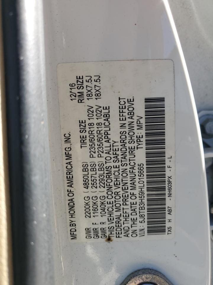 VIN 5J8TB3H59HL015665 2017 ACURA RDX no.13