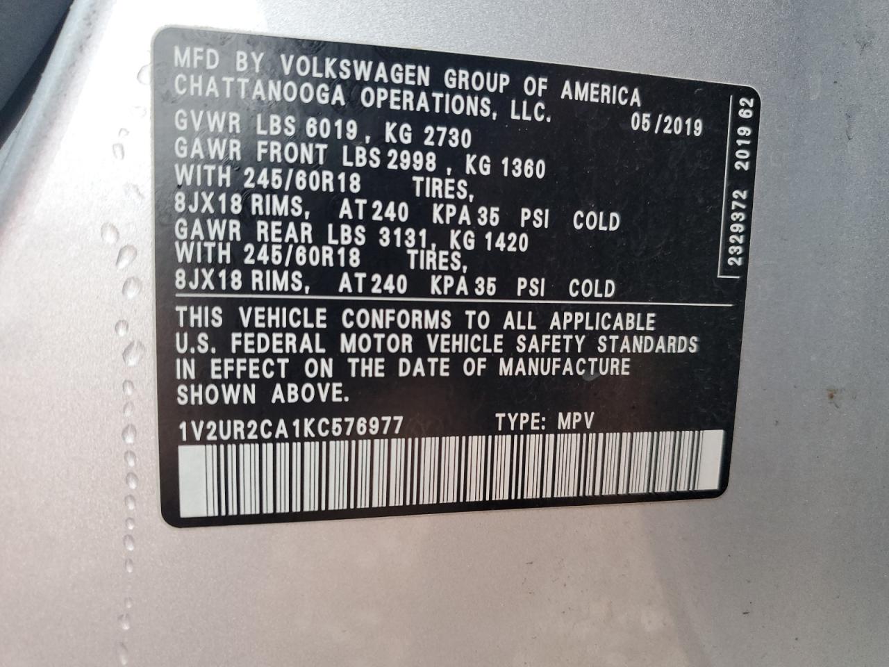 2019 Volkswagen Atlas - Image 13