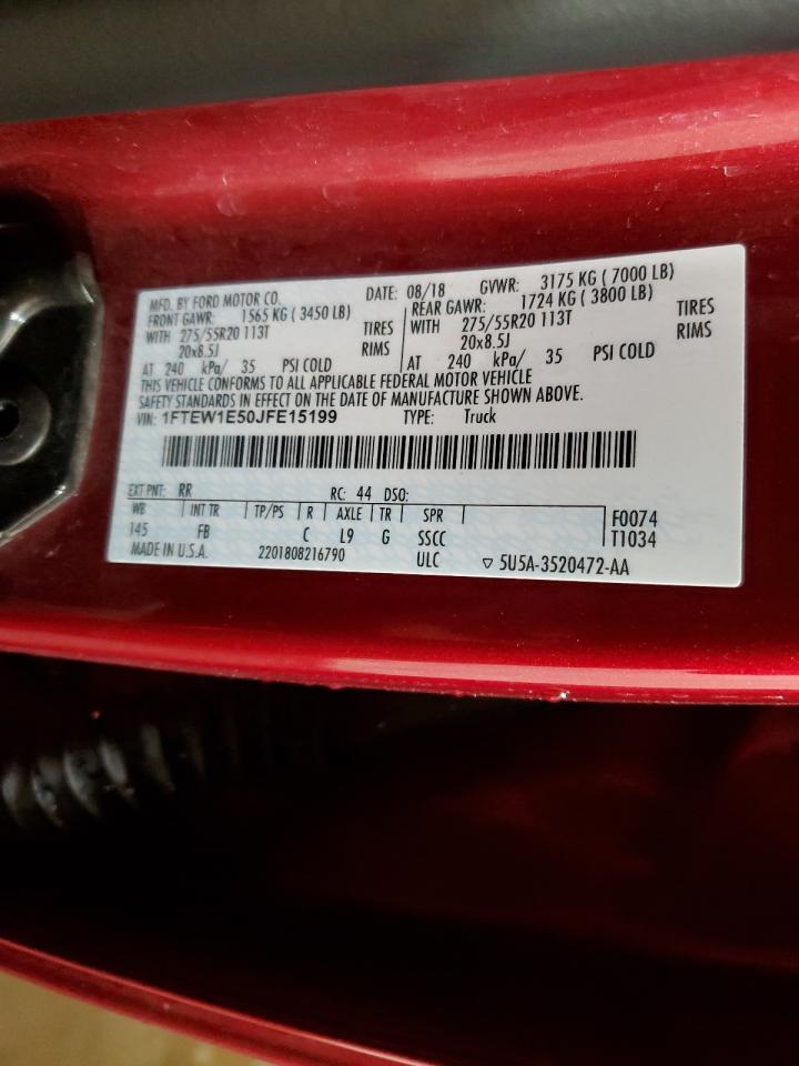 1FTEW1E50JFE15199 FORD F-150 2018