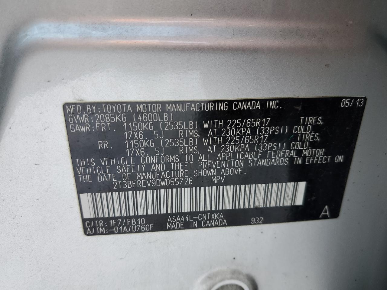 2013 Toyota RAV 4 - Image 13
