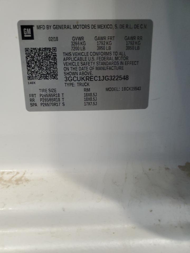 3GCUKREC1JG322548 CHEVROLET ALL Models 2018