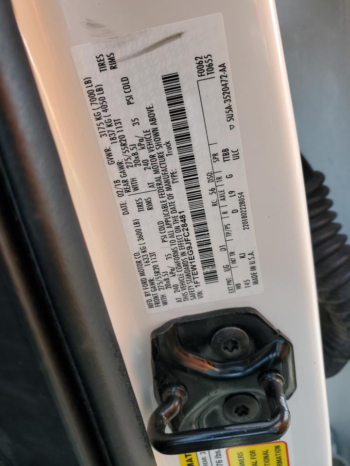 1FTEW1EG9JFC28481 FORD F-150 2018