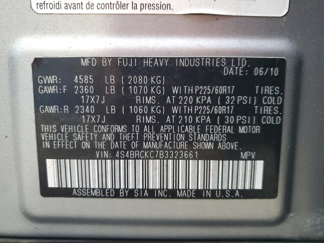 2011 Subaru Outback - Image 12