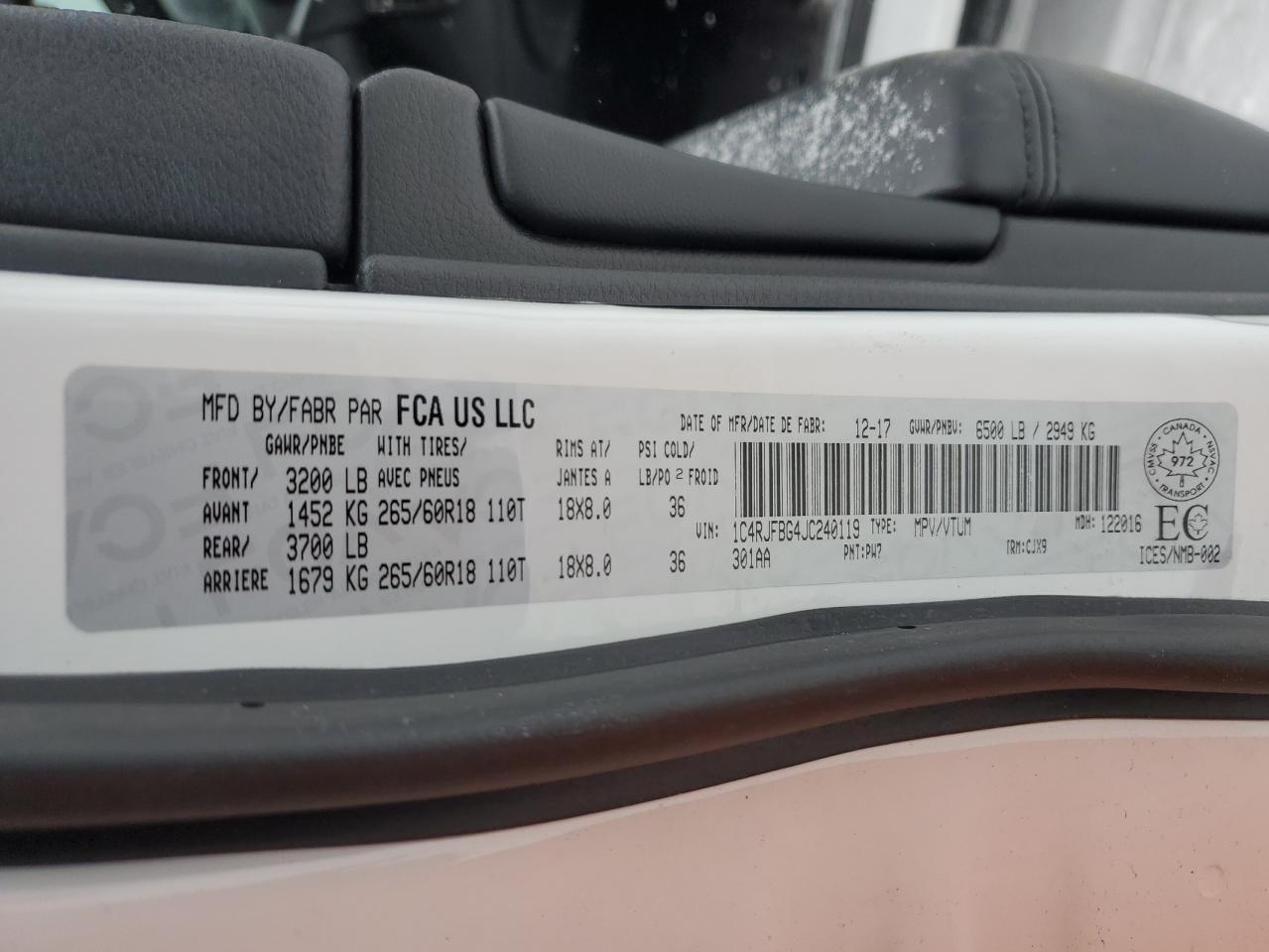 2018 Jeep Grand Cherokee - Image 13