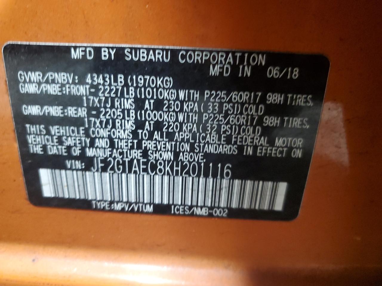 2019 Subaru XV - Image 12