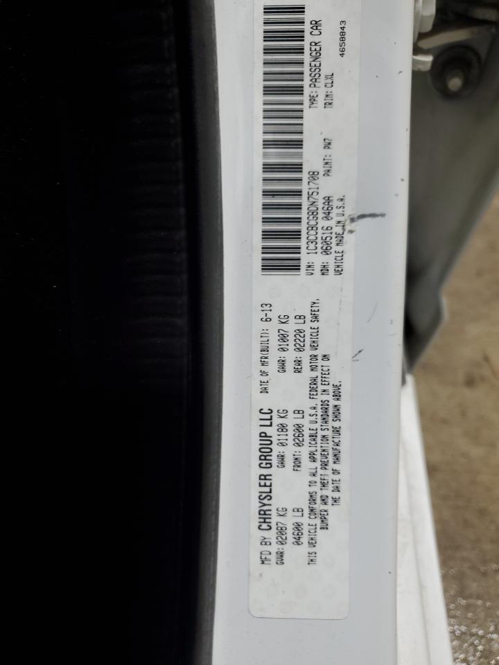 VIN 1C3CCBCG8DN751708 2013 CHRYSLER 200 no.12